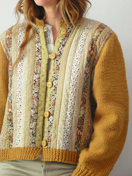 70's Patchwork Quilt Sweater