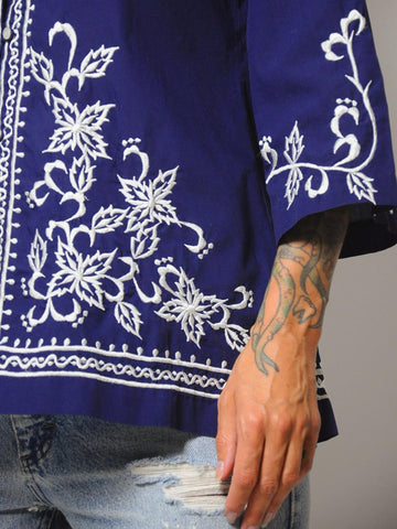 Nora Embroidered Floral Bouse