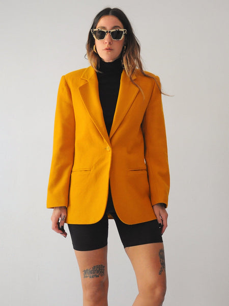 Turmeric Wool Blazer