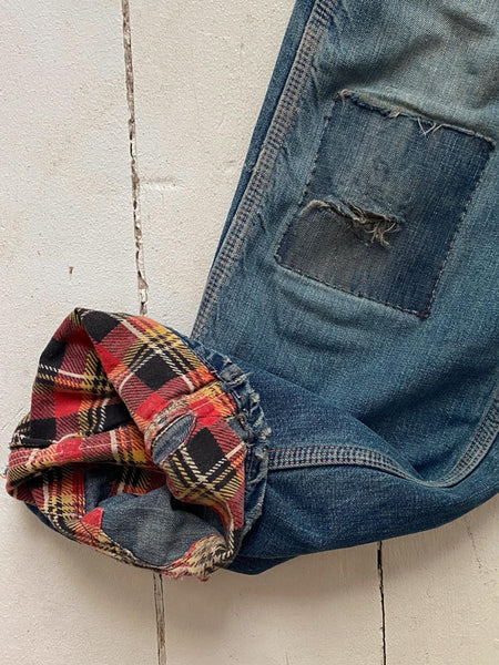 50's Flannel Lined Jeans 27x29