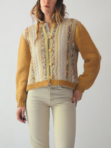 70's Patchwork Quilt Sweater