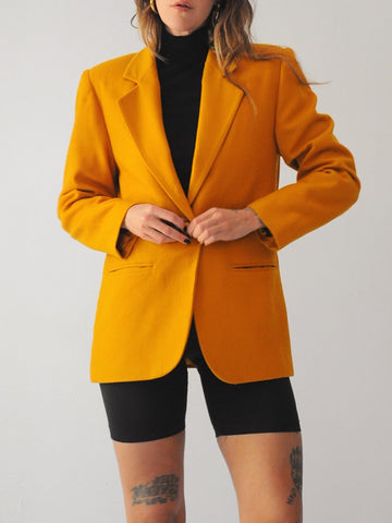 Turmeric Wool Blazer