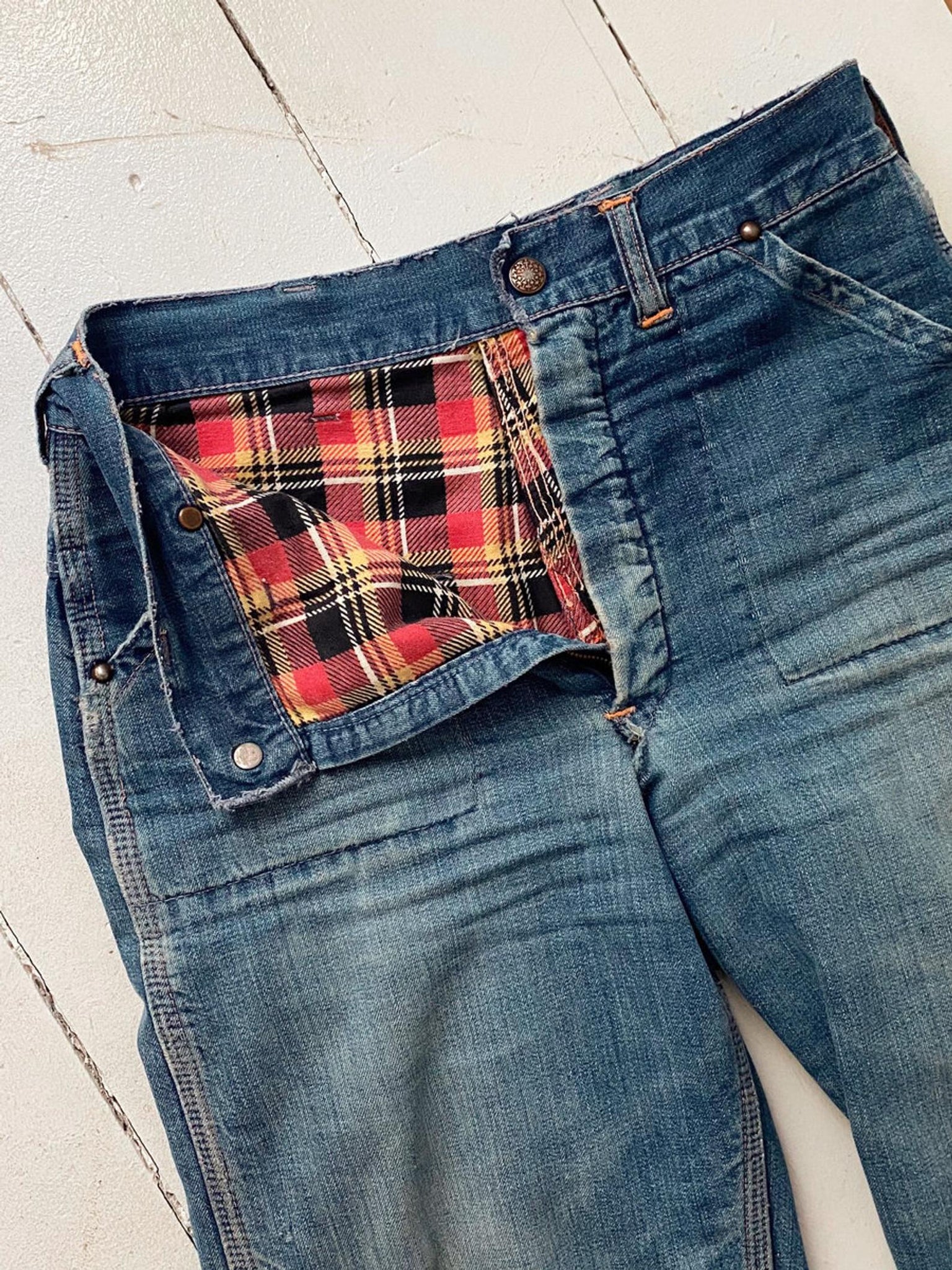 50's Flannel Lined Jeans 27x29