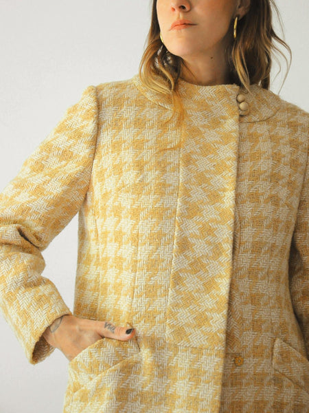 60's Houndstooth Wool Set