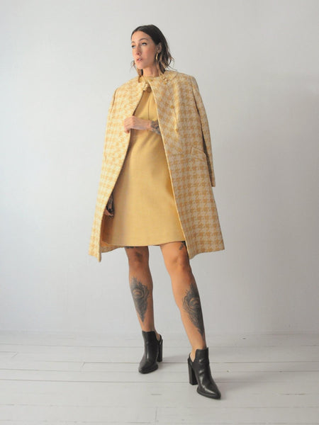 60's Houndstooth Wool Set