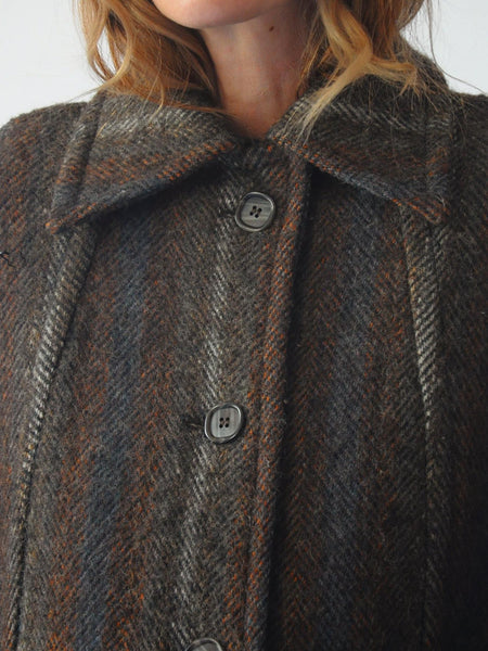 60's Irish Wool Cape Coat