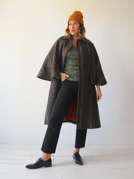 60's Irish Wool Cape Coat