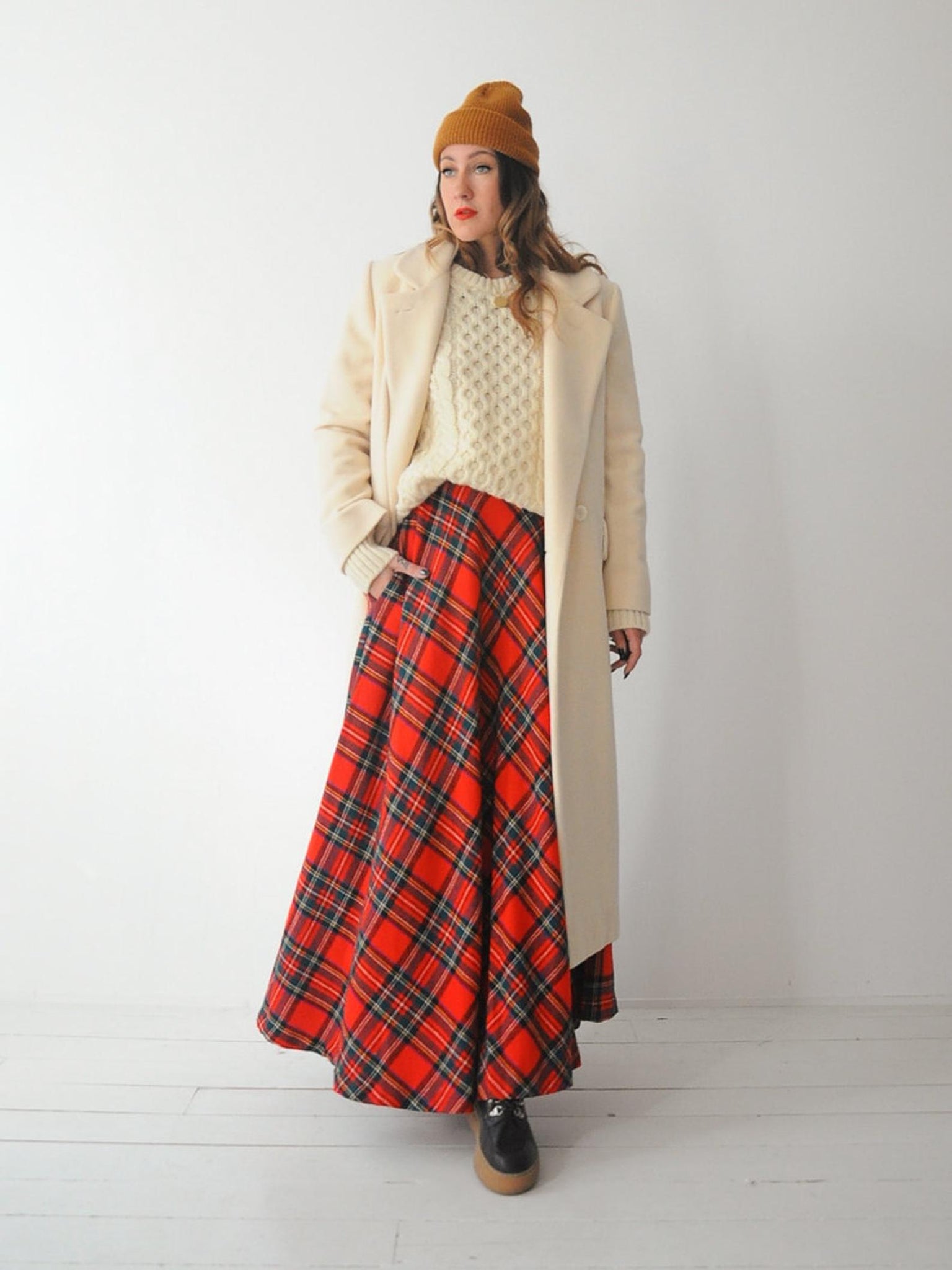 Ivory Wool Menswear Coat