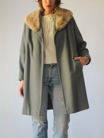 60's Gabby Cashmere Swing Coat