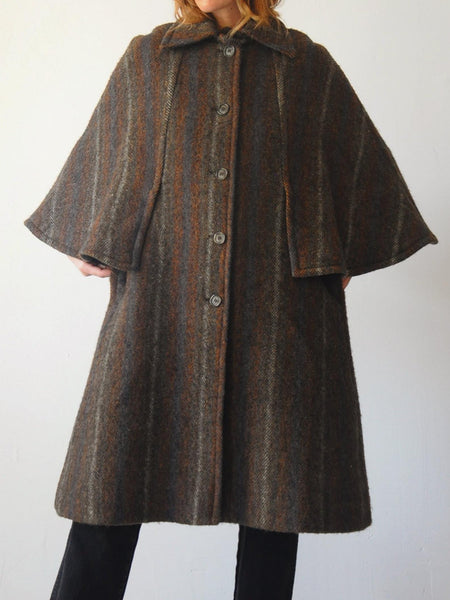 60's Irish Wool Cape Coat