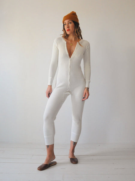 70's Waffle knit Long Johns