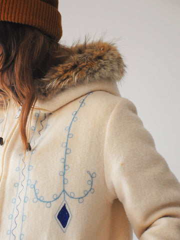 70's Hudson's Bay Embroidered Coat