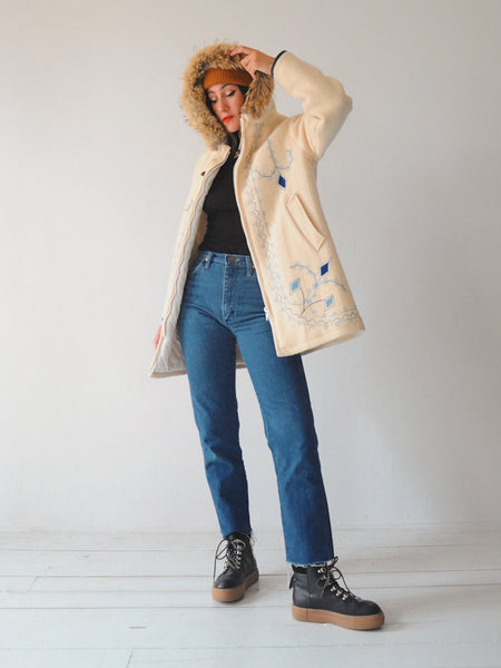 70's Hudson's Bay Embroidered Coat