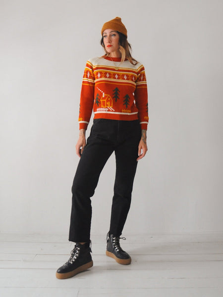70's Cozy Cabin Sweater