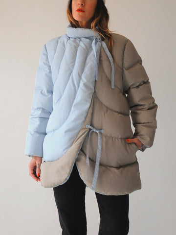 Bill Blass Down Cocoon Coat