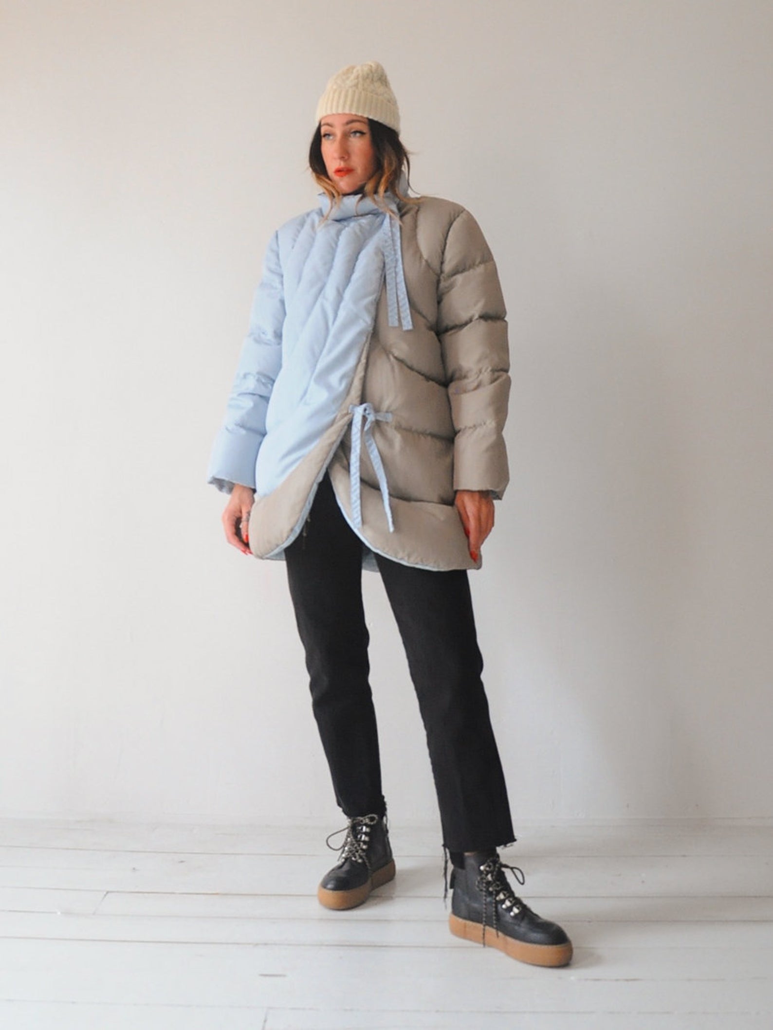 Bill Blass Down Cocoon Coat