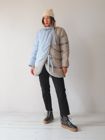 Bill Blass Down Cocoon Coat