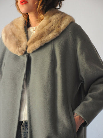 60's Gabby Cashmere Swing Coat