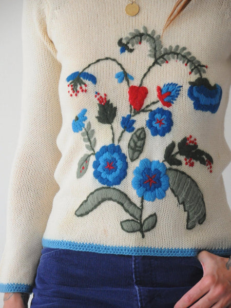 70's Eva Botanical Sweater