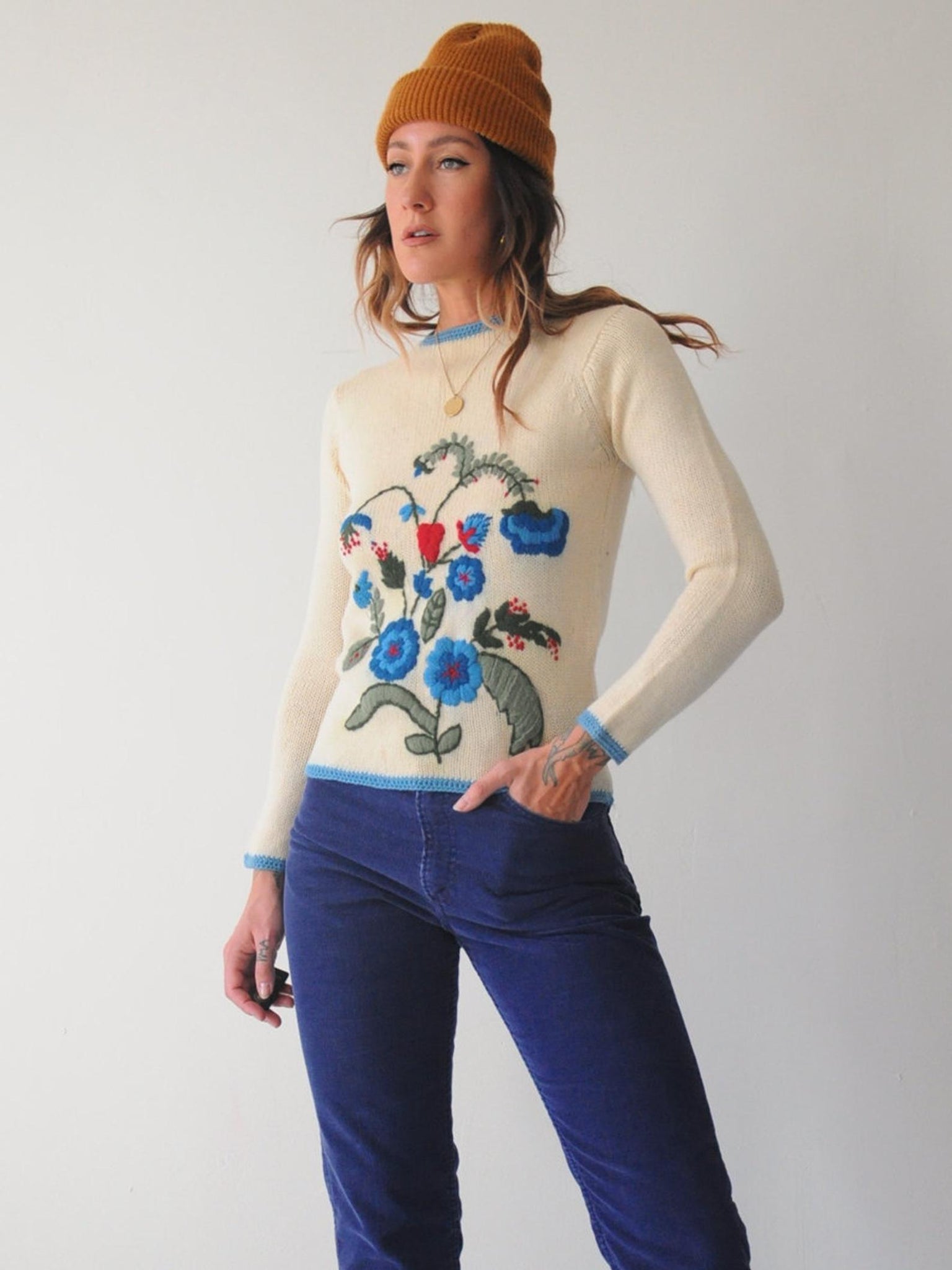 70's Eva Botanical Sweater