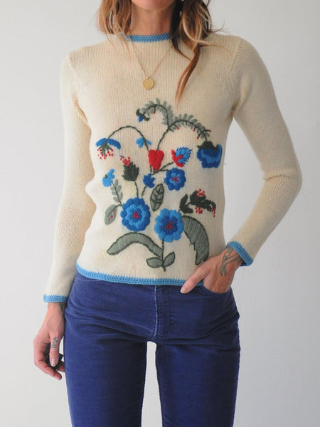 70's Eva Botanical Sweater