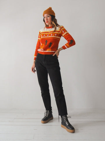 70's Cozy Cabin Sweater