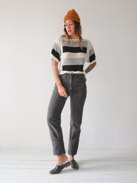 Levi's Gray 505 Ripped Jeans 29x36