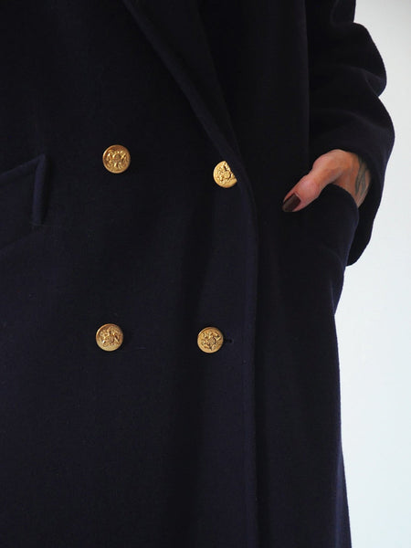 Maxine Navy Wool Peacoat
