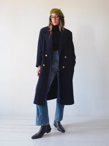 Maxine Navy Wool Peacoat