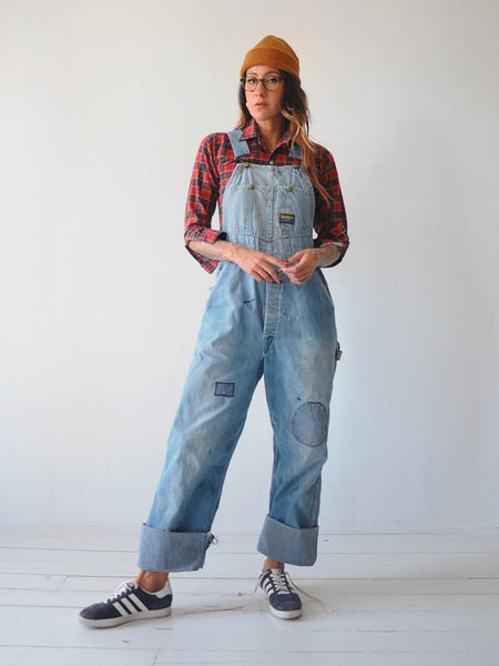 50's OshKosh Patched Overalls