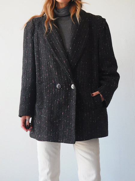 Strong Shoulder Confetti Peacoat