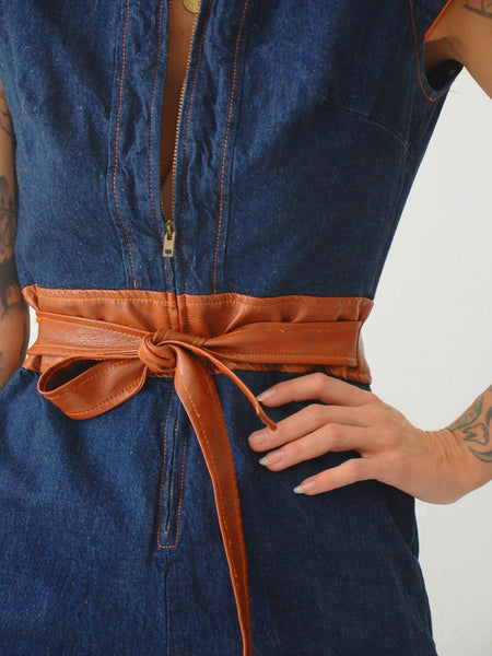 70's Astrid Denim Jumpsuit