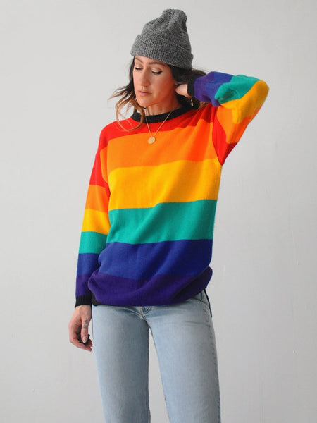 Striped Rainbow Sweater