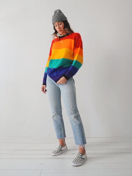 Striped Rainbow Sweater