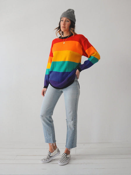 Striped Rainbow Sweater