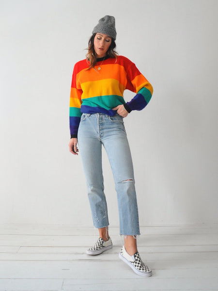 Striped Rainbow Sweater