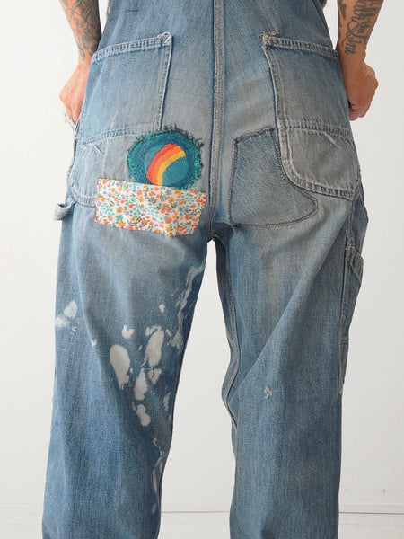 70's Lee Rainbow Patched Overalls