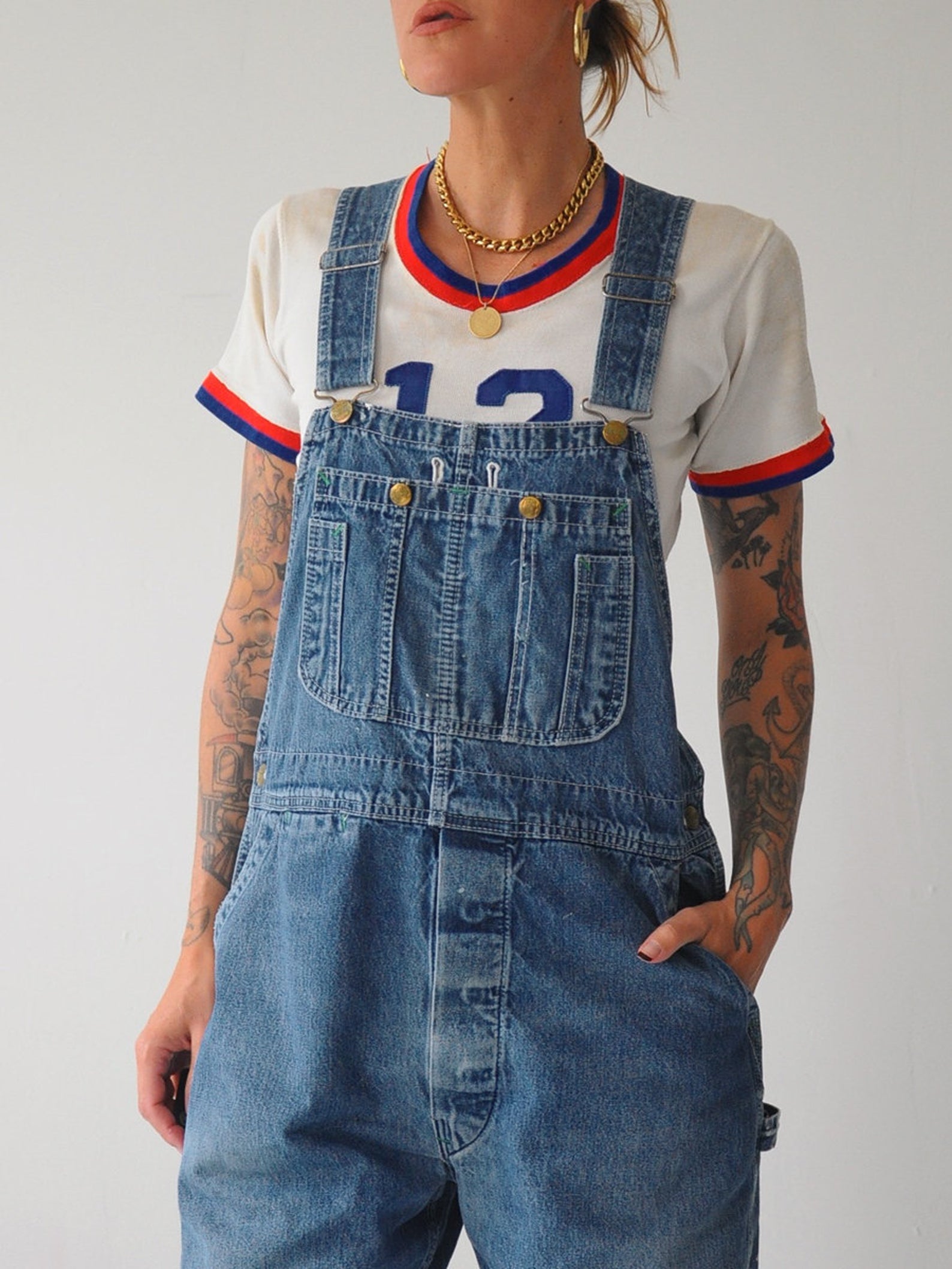 70's Painted Big Smith Overalls