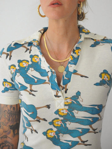 70's Novelty Polo Shirt