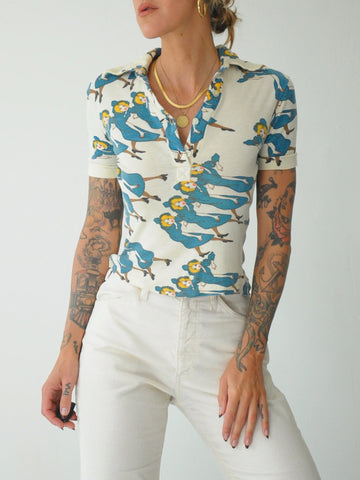 70's Novelty Polo Shirt