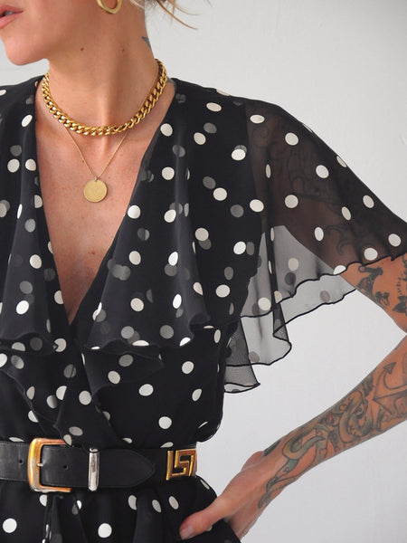 Camille Polka Dot Dress