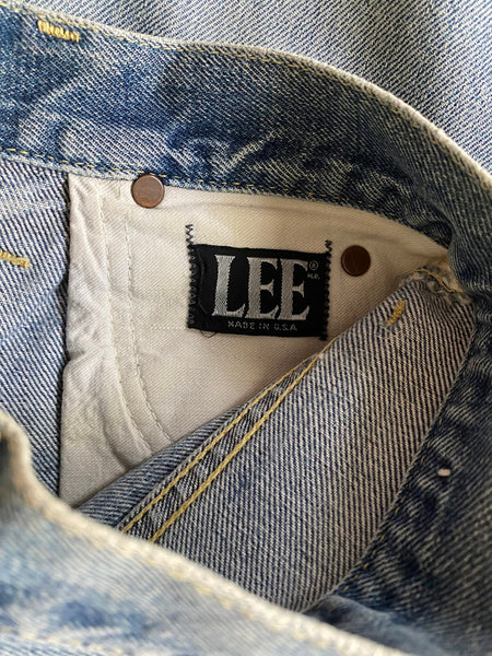 60's Rare Embroidered Lee Jeans 26x28