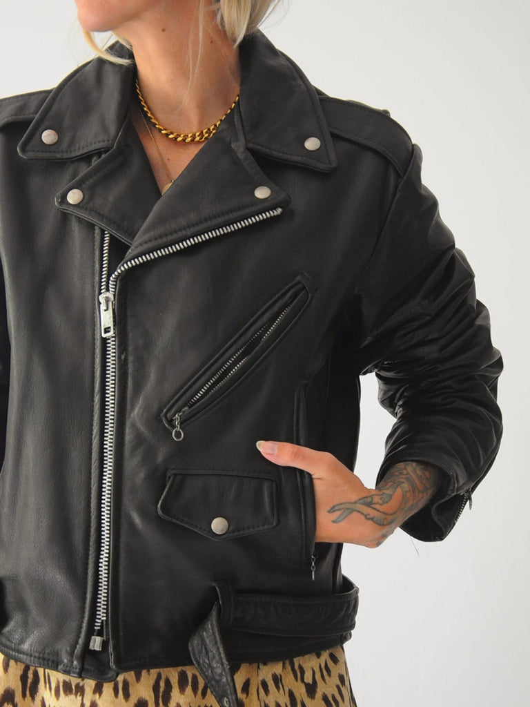 60's Lesco Leather Moto Jacket – NOIROHIO VINTAGE