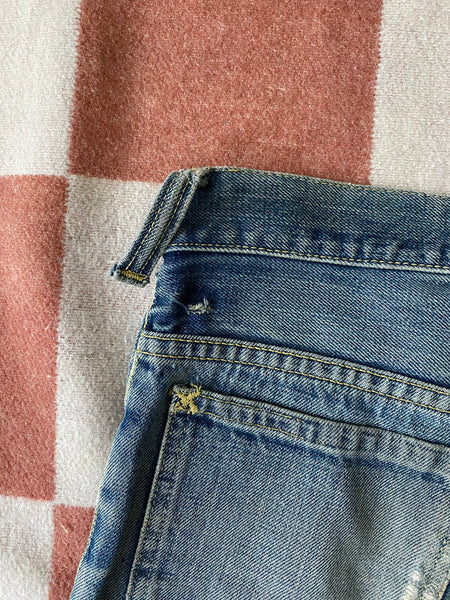 60's Rare Embroidered Lee Jeans 26x28