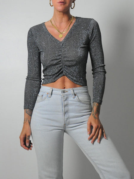 1970's Metallic Disco Top