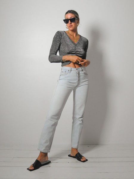 1970's Metallic Disco Top