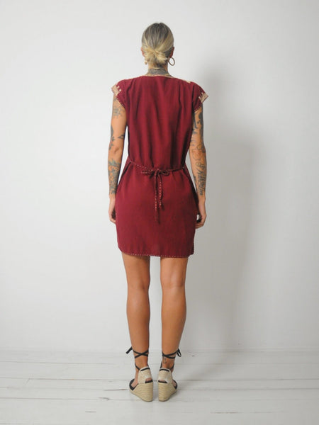 1970's Embroidered Tunic Dress