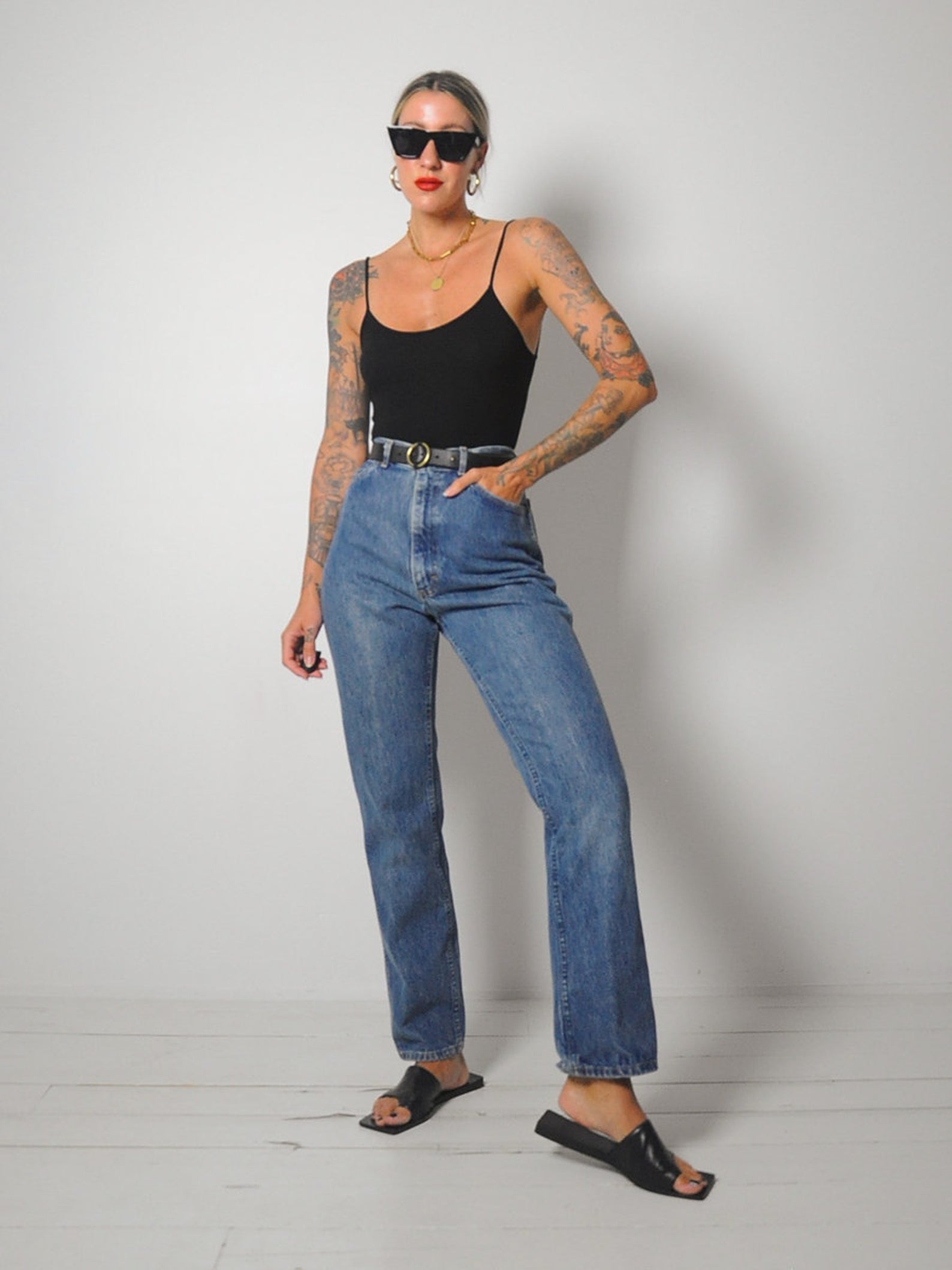 Darker Wash Lee Jeans 28x30