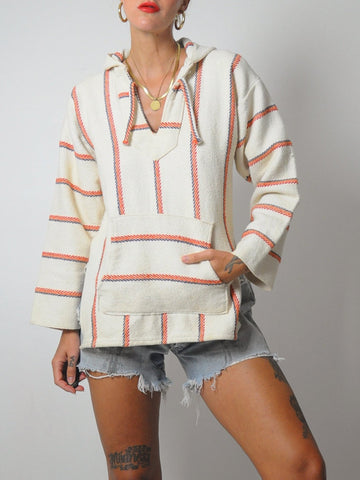 1970's Woven Beach Hoodie