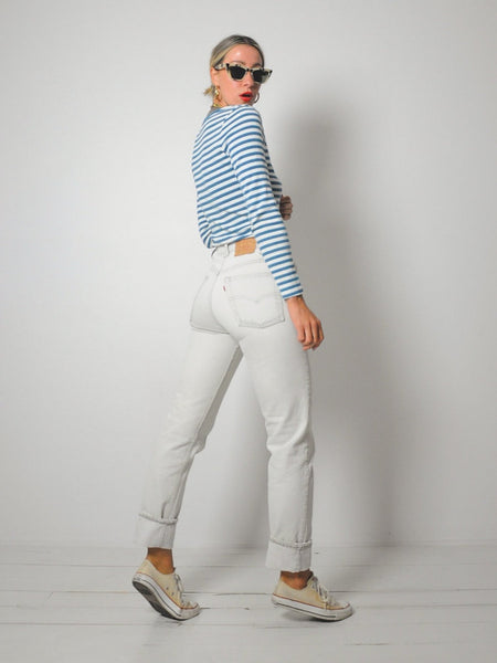 Levi's White Wash 505s 28x31